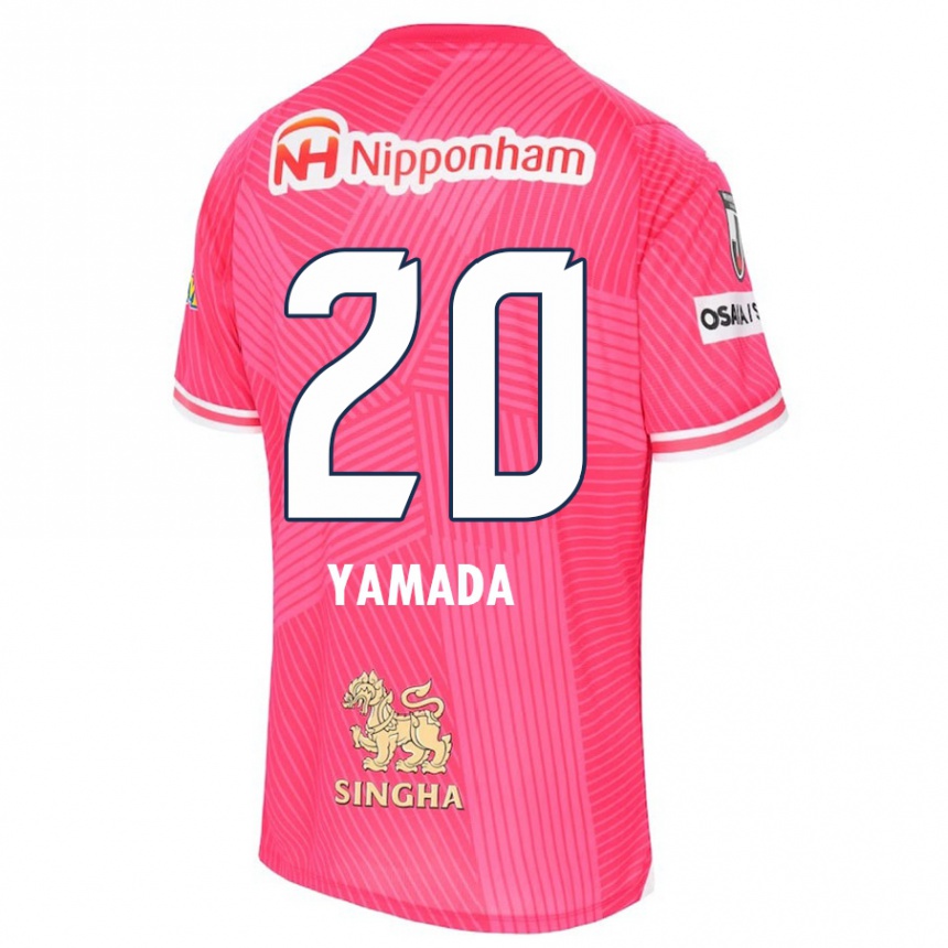 Gyermek Labdarúgás Kotaro Yamada #20 Rózsaszín Fehér Hazai Jersey 2024/25 Mez Póló Ing