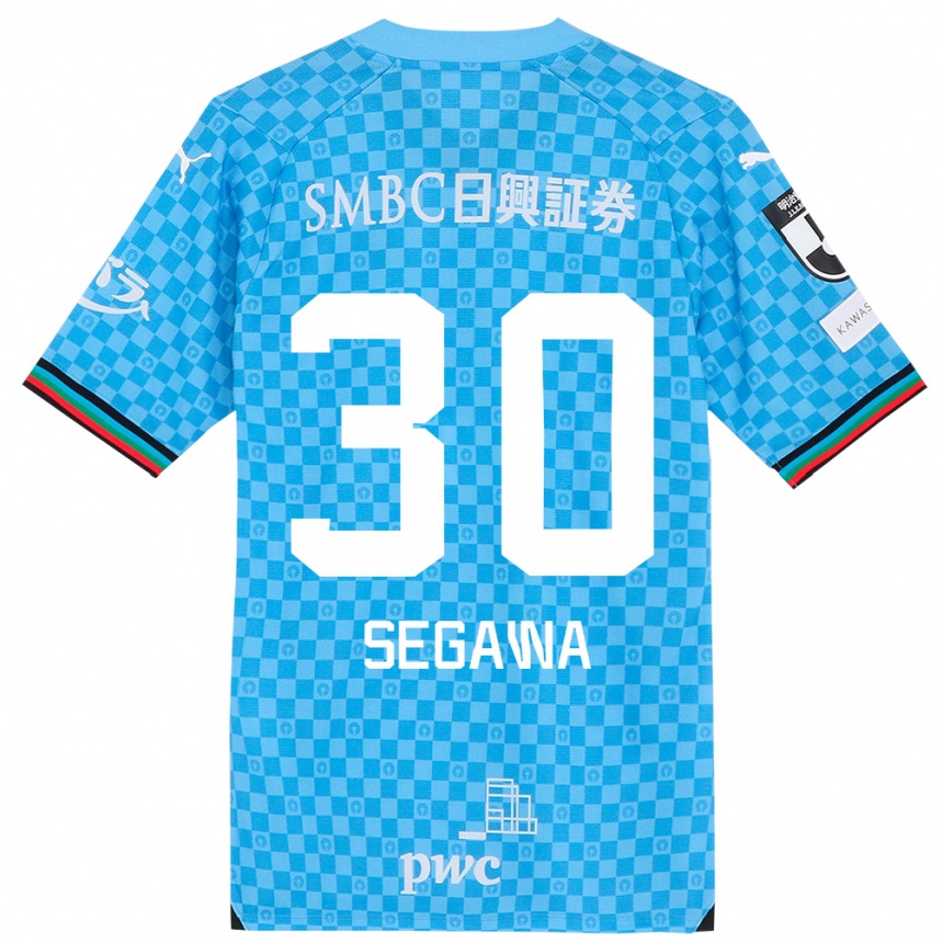 Gyermek Labdarúgás Yusuke Segawa #30 Azúrkék Hazai Jersey 2024/25 Mez Póló Ing