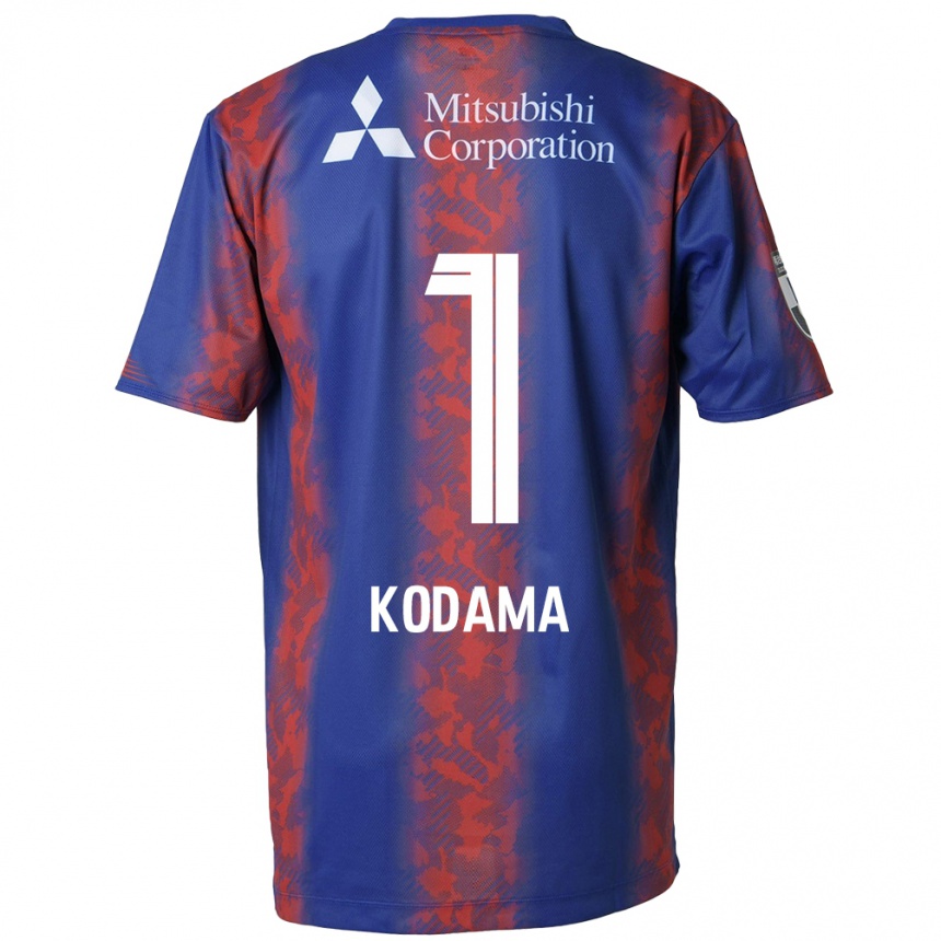 Gyermek Labdarúgás Tsuyoshi Kodama #1 Kék Piros Hazai Jersey 2024/25 Mez Póló Ing