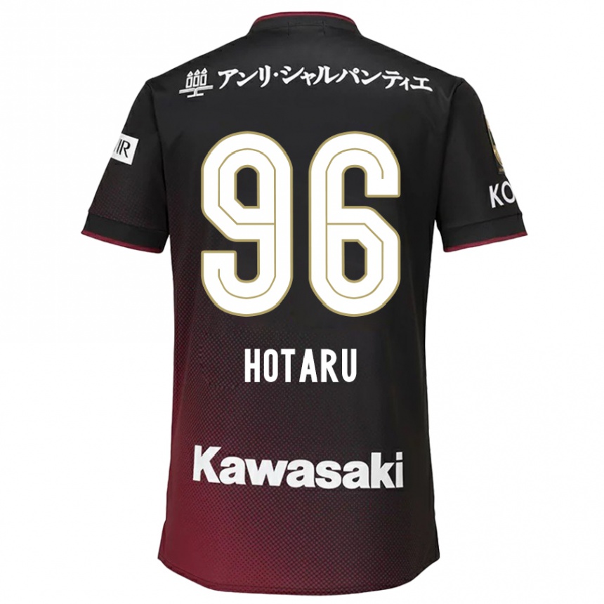 Gyermek Labdarúgás Hotaru Yamaguchi #96 Fekete Piros Hazai Jersey 2024/25 Mez Póló Ing