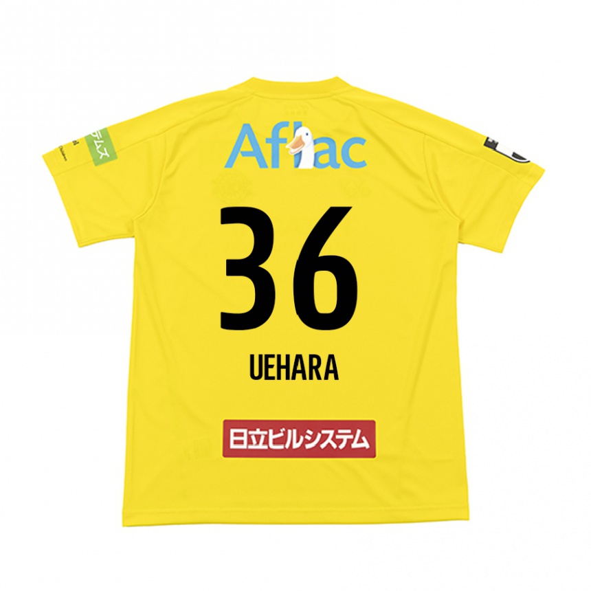 Gyermek Labdarúgás Reo Uehara #36 Sárga Fekete Hazai Jersey 2024/25 Mez Póló Ing