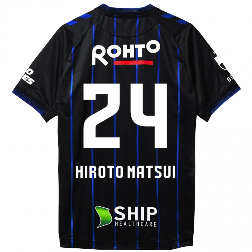 Gyermek Labdarúgás Elijah Hiroto Matsui #24 Fekete Kék Hazai Jersey 2024/25 Mez Póló Ing