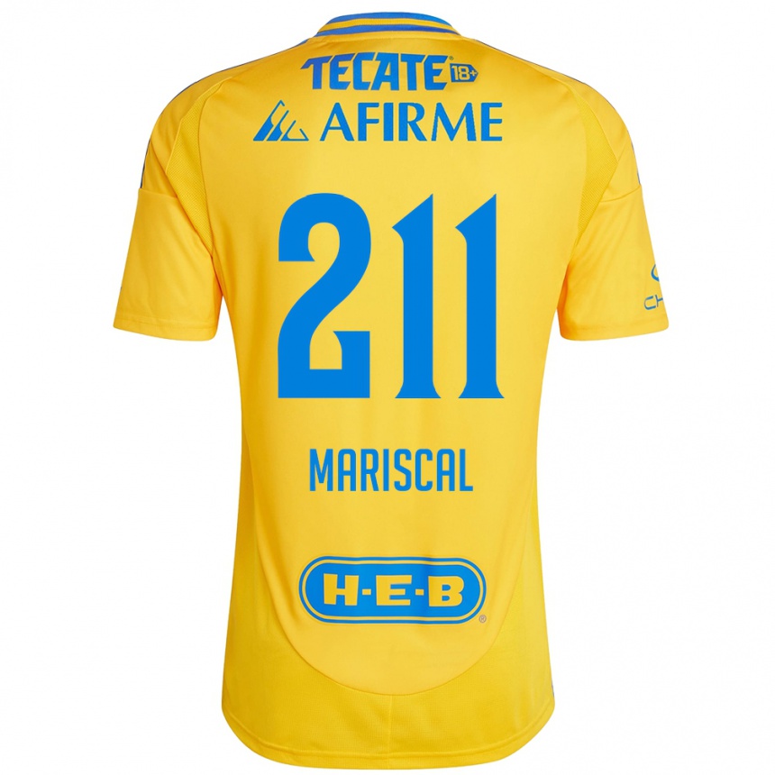 Gyermek Labdarúgás Kevin Mariscal #211 Arany Sárga Hazai Jersey 2024/25 Mez Póló Ing