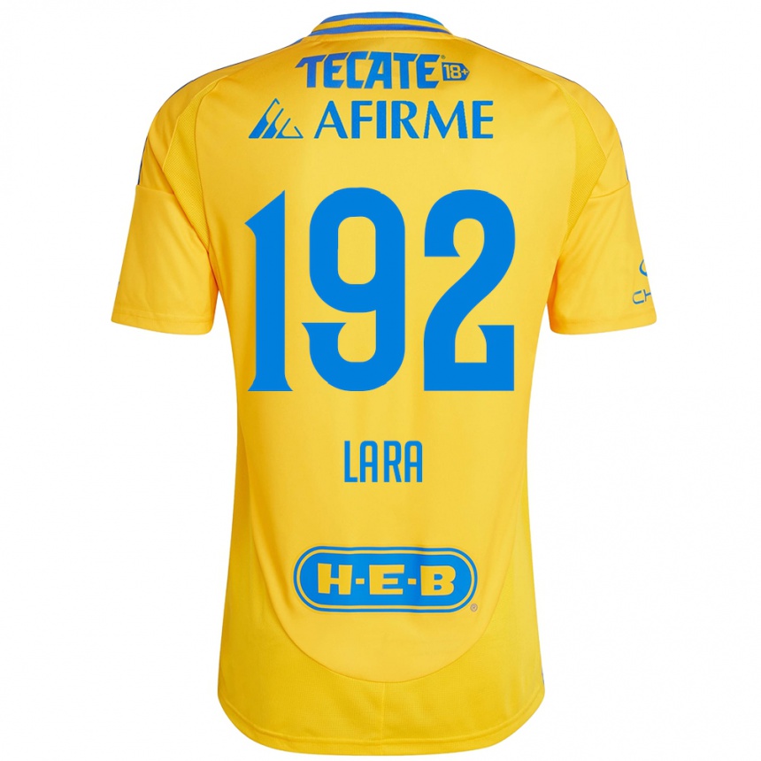 Gyermek Labdarúgás Miguel Lara #192 Arany Sárga Hazai Jersey 2024/25 Mez Póló Ing