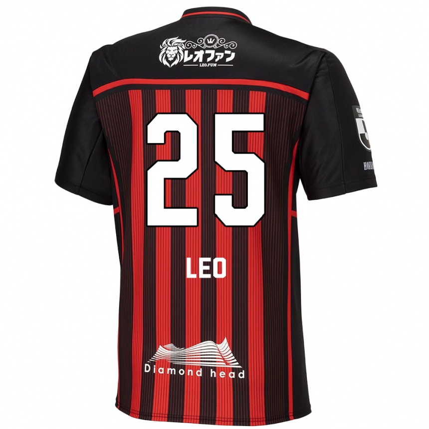 Gyermek Labdarúgás Leo Osaki #25 Piros Fekete Hazai Jersey 2024/25 Mez Póló Ing