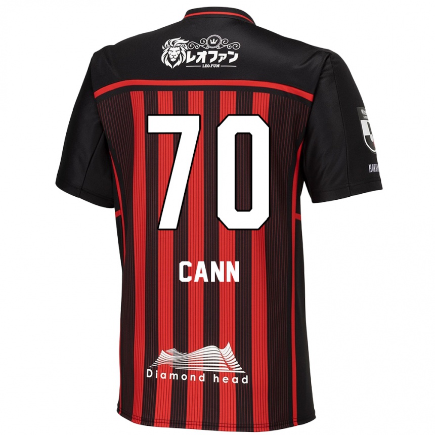 Gyermek Labdarúgás Francis Cann #70 Piros Fekete Hazai Jersey 2024/25 Mez Póló Ing