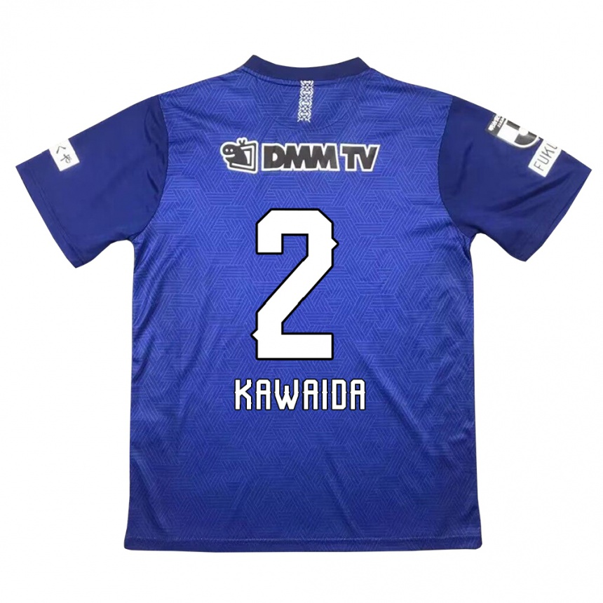 Gyermek Labdarúgás Ryoya Kawaida #2 Sötétkék Hazai Jersey 2024/25 Mez Póló Ing