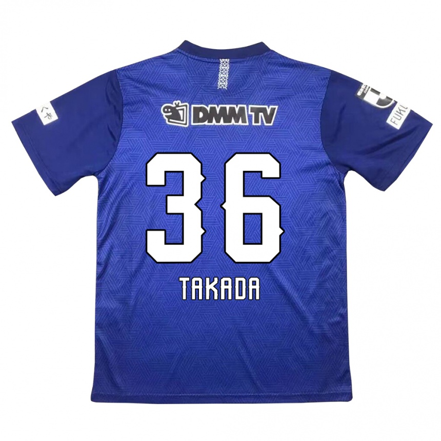 Gyermek Labdarúgás Seiya Takada #36 Sötétkék Hazai Jersey 2024/25 Mez Póló Ing