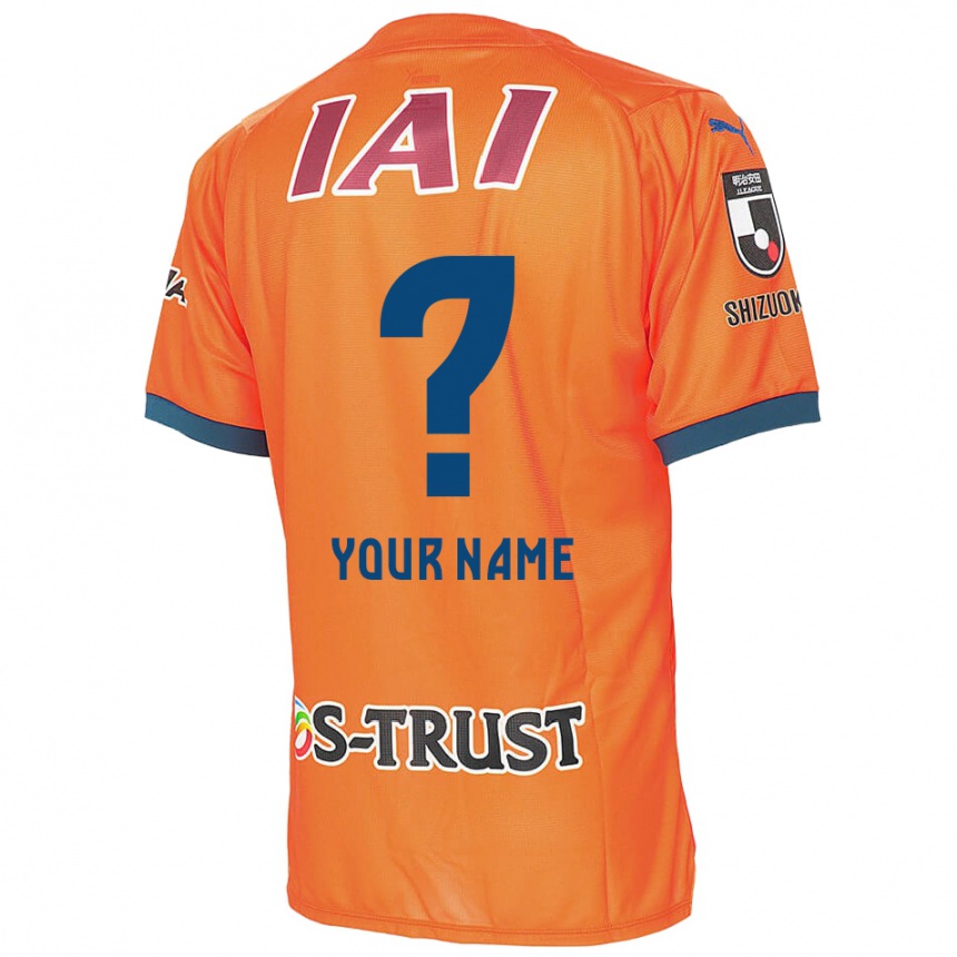 Gyermek Labdarúgás Az Ön Neve #0 Orange Blue Hazai Jersey 2024/25 Mez Póló Ing