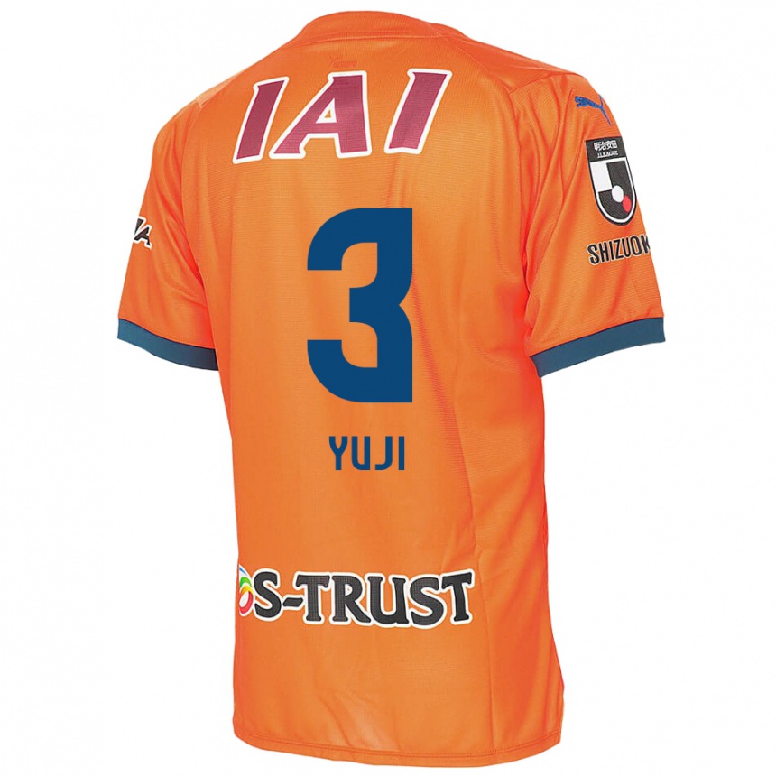 Gyermek Labdarúgás Yuji Takahashi #3 Orange Blue Hazai Jersey 2024/25 Mez Póló Ing