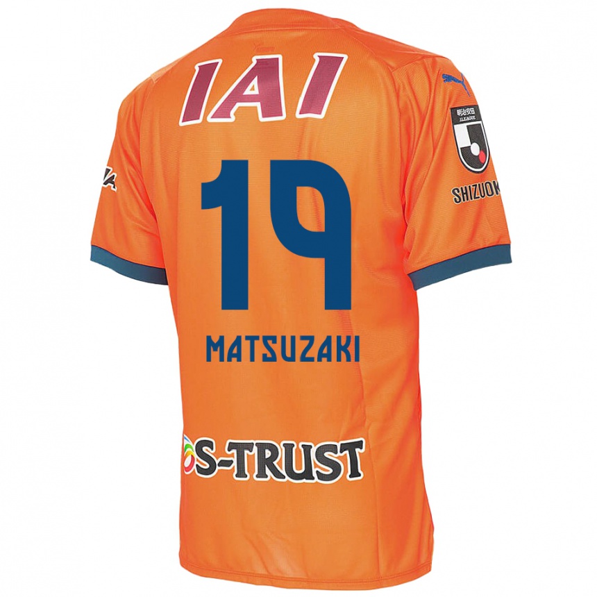 Gyermek Labdarúgás Kai Matsuzaki #19 Orange Blue Hazai Jersey 2024/25 Mez Póló Ing