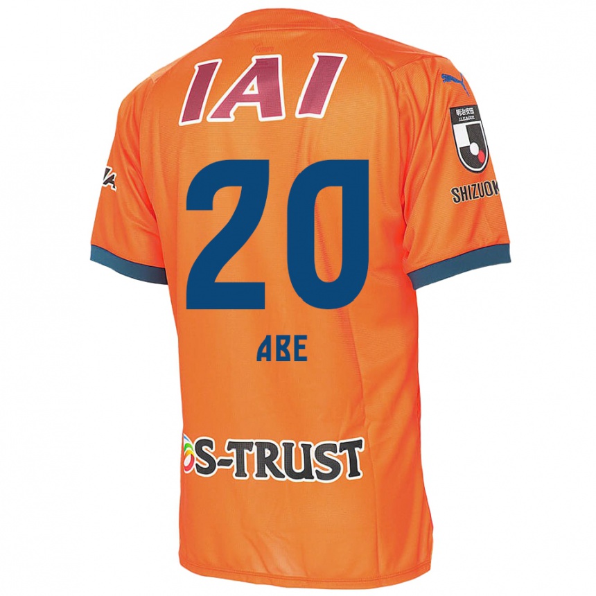 Gyermek Labdarúgás Ryoya Abe #20 Orange Blue Hazai Jersey 2024/25 Mez Póló Ing