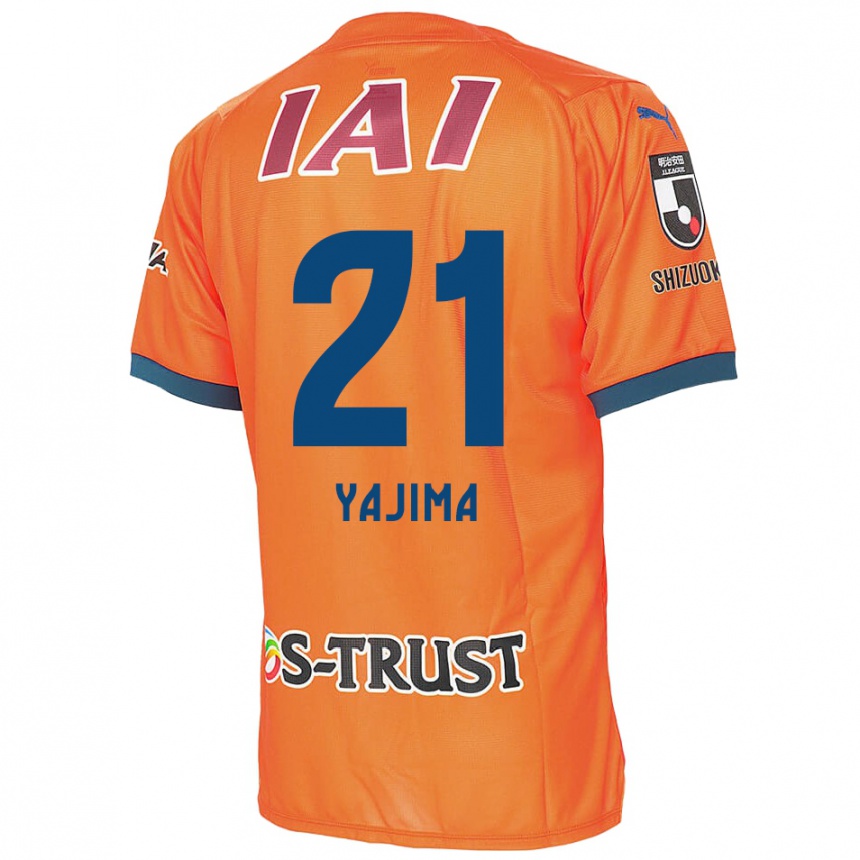 Gyermek Labdarúgás Shinya Yajima #21 Orange Blue Hazai Jersey 2024/25 Mez Póló Ing