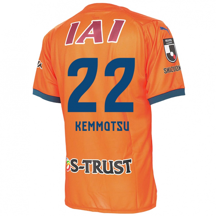 Gyermek Labdarúgás Takumu Kemmotsu #22 Orange Blue Hazai Jersey 2024/25 Mez Póló Ing