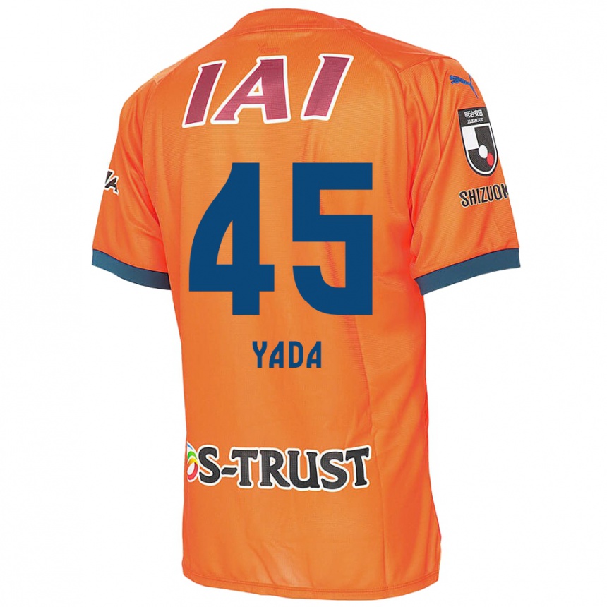 Gyermek Labdarúgás Ryunosuke Yada #45 Orange Blue Hazai Jersey 2024/25 Mez Póló Ing