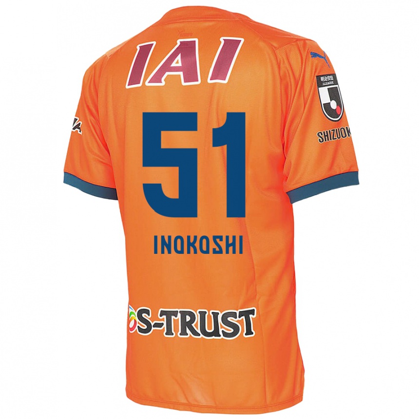 Gyermek Labdarúgás Yui Inokoshi #51 Orange Blue Hazai Jersey 2024/25 Mez Póló Ing