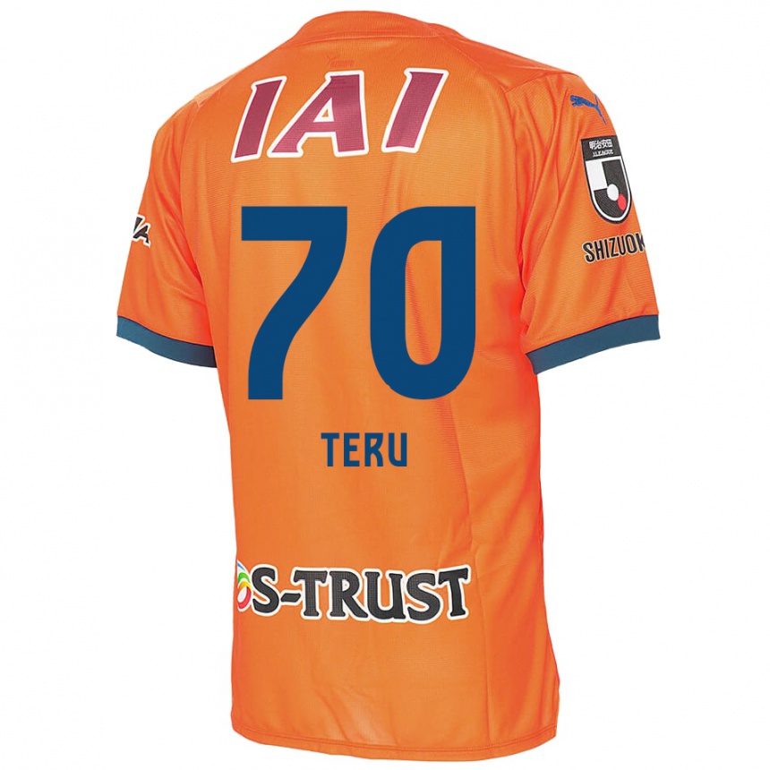 Gyermek Labdarúgás Teruki Hara #70 Orange Blue Hazai Jersey 2024/25 Mez Póló Ing