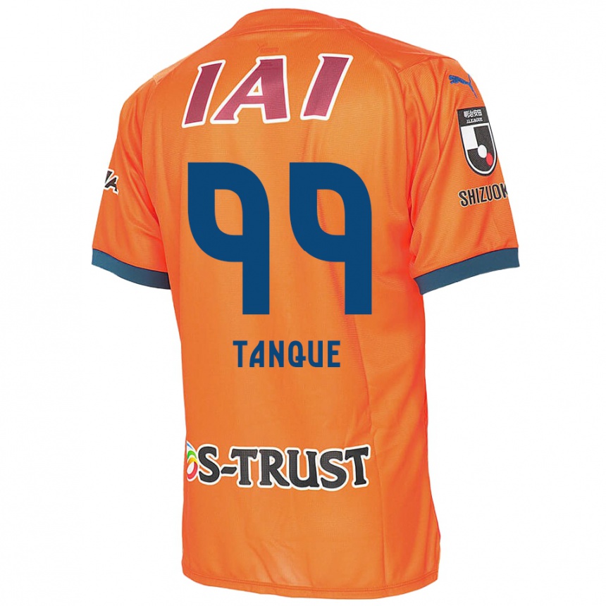 Gyermek Labdarúgás Douglas Tanque #99 Orange Blue Hazai Jersey 2024/25 Mez Póló Ing