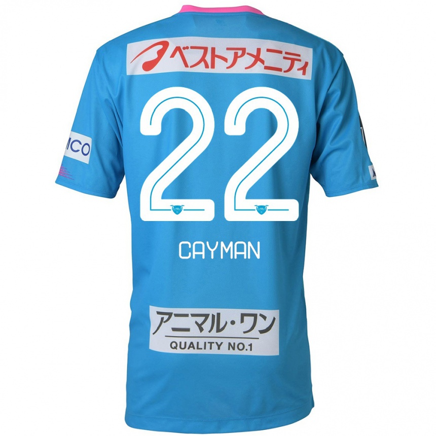 Gyermek Labdarúgás Cayman Togashi #22 Kék Rózsaszín Hazai Jersey 2024/25 Mez Póló Ing