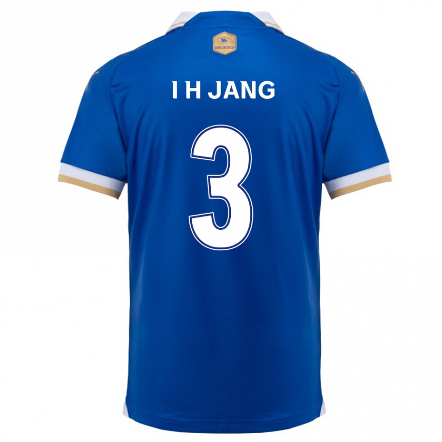 Gyermek Labdarúgás Ho-Ik Jang #3 Kék Fehér Hazai Jersey 2024/25 Mez Póló Ing