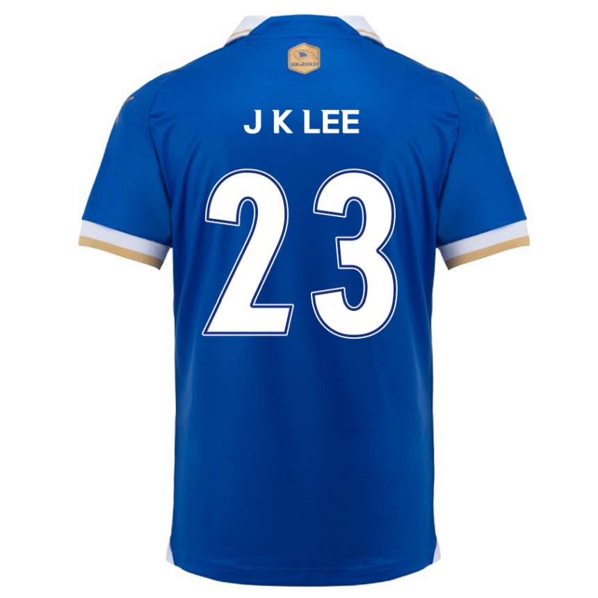 Gyermek Labdarúgás Ki-Je Lee #23 Kék Fehér Hazai Jersey 2024/25 Mez Póló Ing