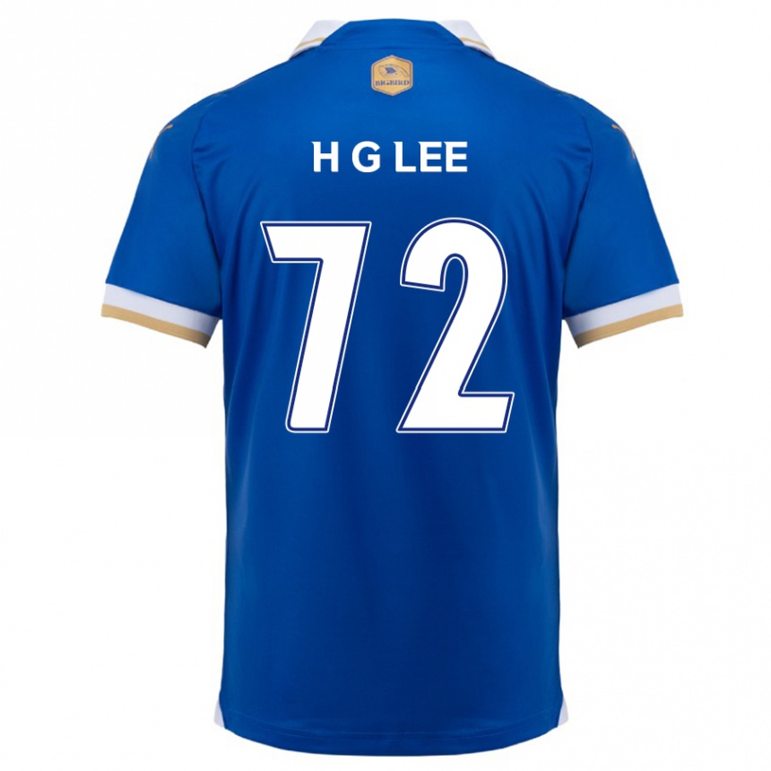 Gyermek Labdarúgás Geon-Hee Lee #72 Kék Fehér Hazai Jersey 2024/25 Mez Póló Ing