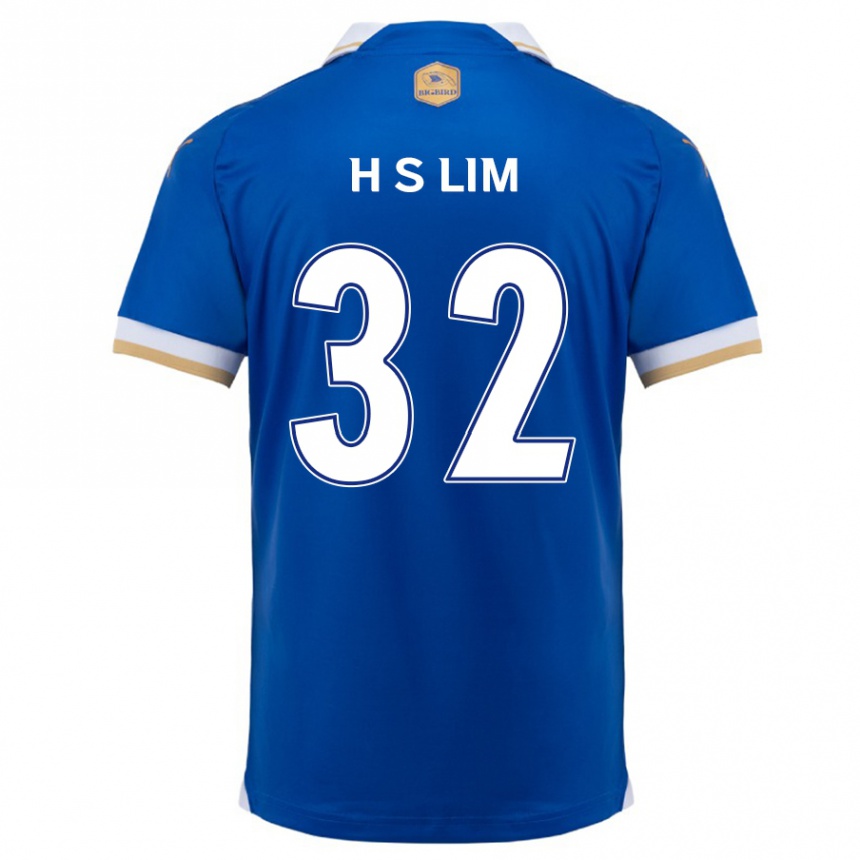 Gyermek Labdarúgás Seong-Hyeon Lim #32 Kék Fehér Hazai Jersey 2024/25 Mez Póló Ing