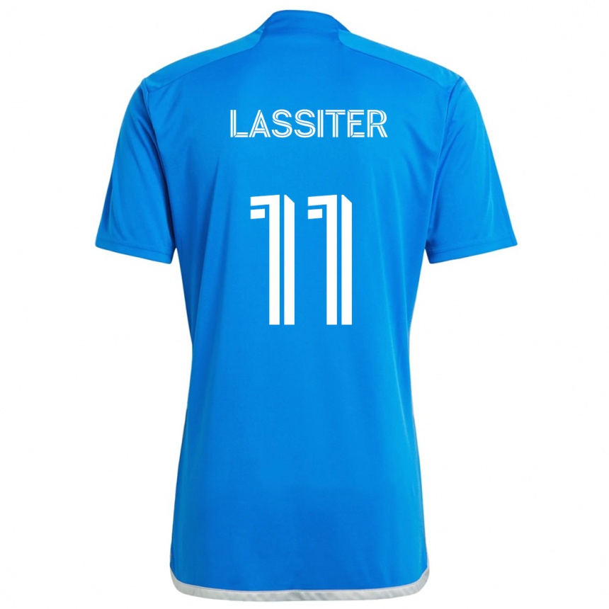 Gyermek Labdarúgás Ariel Lassiter #11 Kék Fehér Hazai Jersey 2024/25 Mez Póló Ing