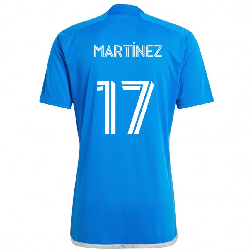 Gyermek Labdarúgás Josef Martínez #17 Kék Fehér Hazai Jersey 2024/25 Mez Póló Ing