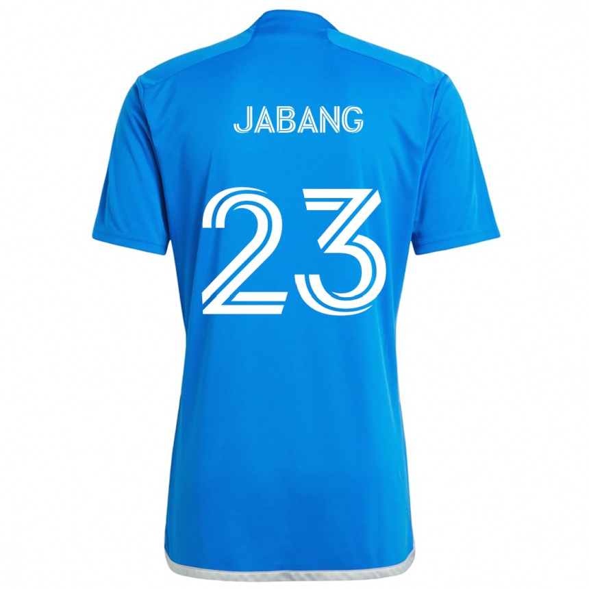 Gyermek Labdarúgás Ousman Jabang #23 Kék Fehér Hazai Jersey 2024/25 Mez Póló Ing