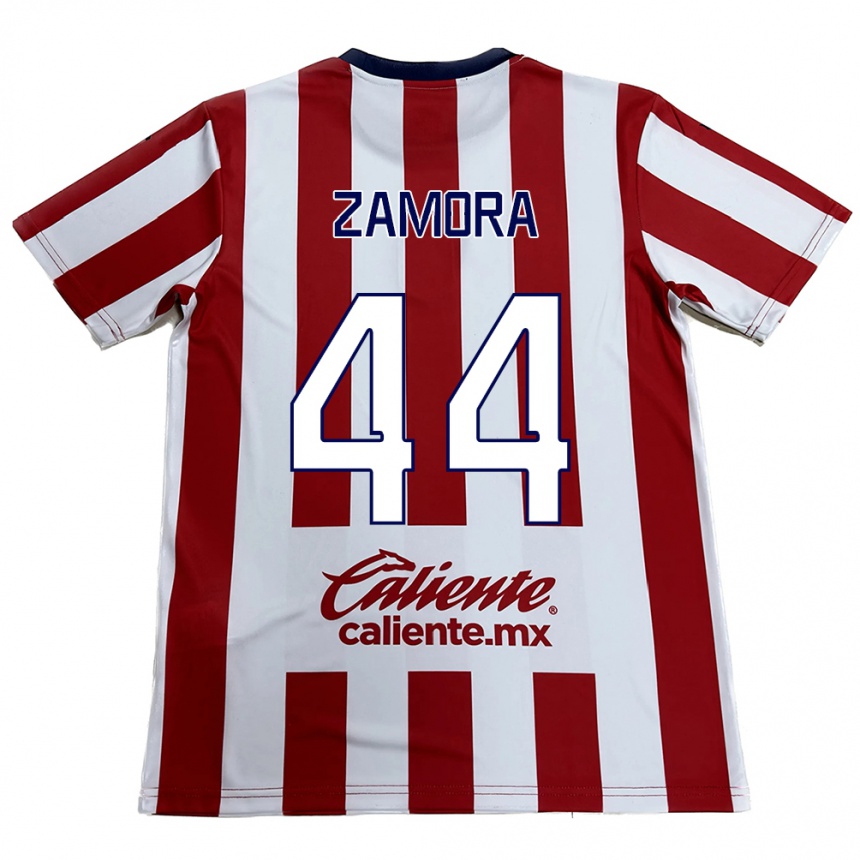 Gyermek Labdarúgás Saúl Zamora #44 Piros Fehér Hazai Jersey 2024/25 Mez Póló Ing