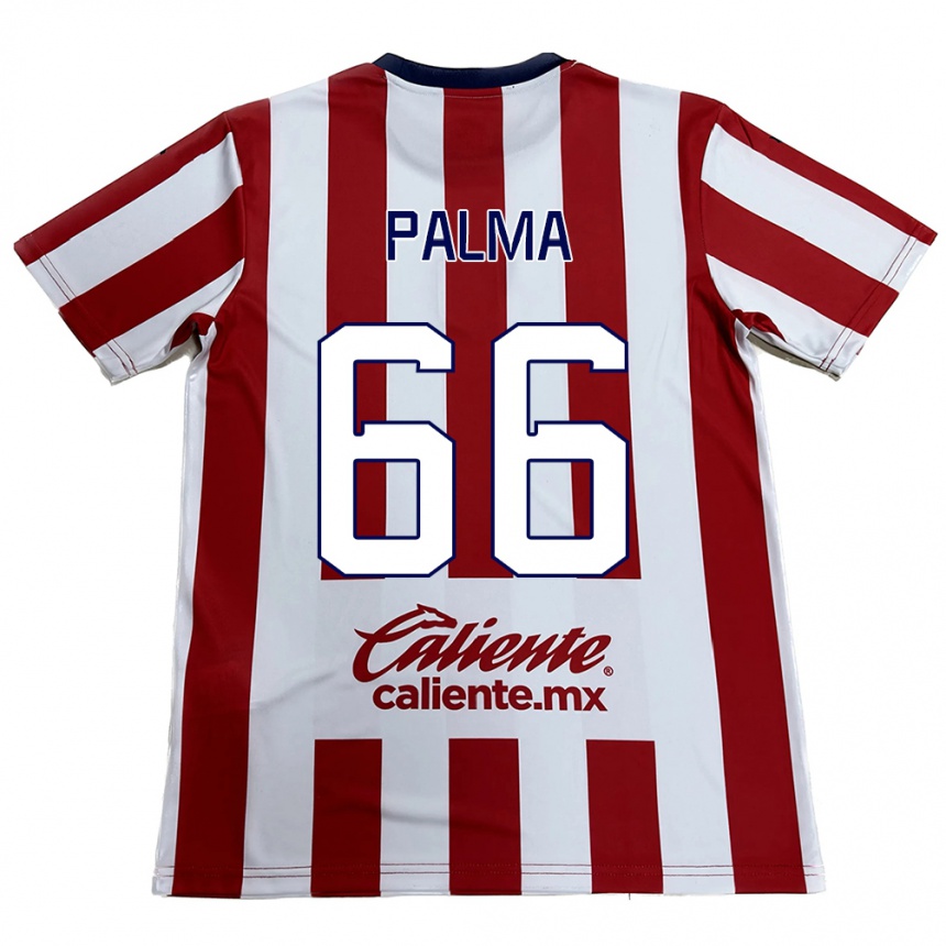 Gyermek Labdarúgás Arturo Palma #66 Piros Fehér Hazai Jersey 2024/25 Mez Póló Ing