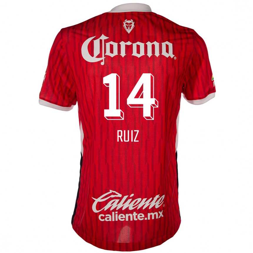 Gyermek Labdarúgás Marcel Ruiz #14 Piros Fehér Hazai Jersey 2024/25 Mez Póló Ing