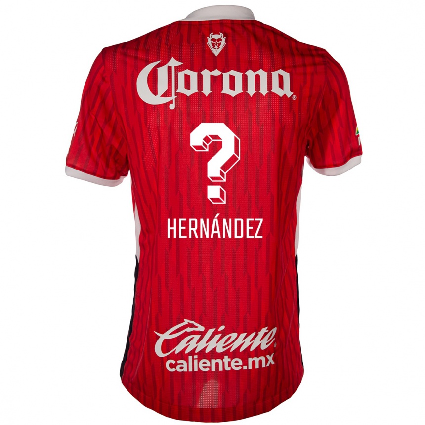 Gyermek Labdarúgás Francisco Hernández #0 Piros Fehér Hazai Jersey 2024/25 Mez Póló Ing