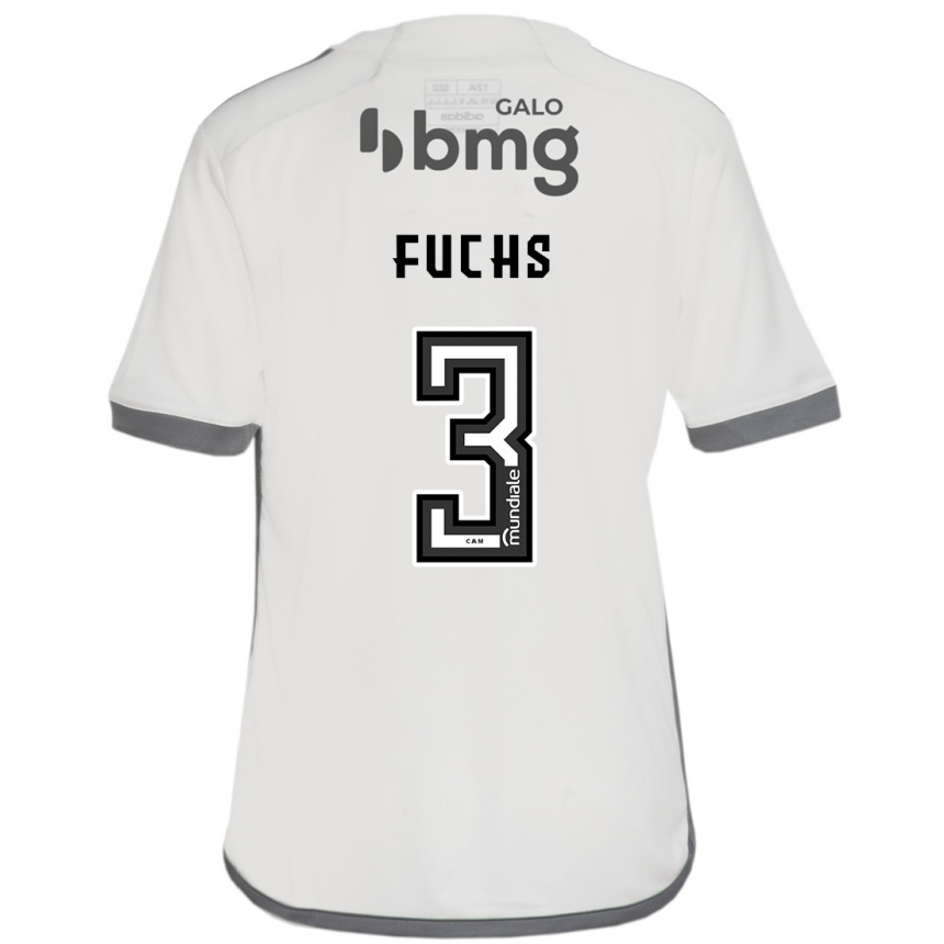 Gyermek Labdarúgás Bruno Fuchs #3 Törtfehér Idegenbeli Jersey 2024/25 Mez Póló Ing