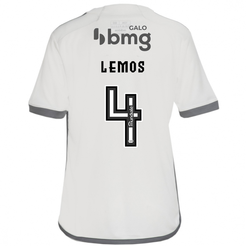 Gyermek Labdarúgás Mauricio Lemos #4 Törtfehér Idegenbeli Jersey 2024/25 Mez Póló Ing