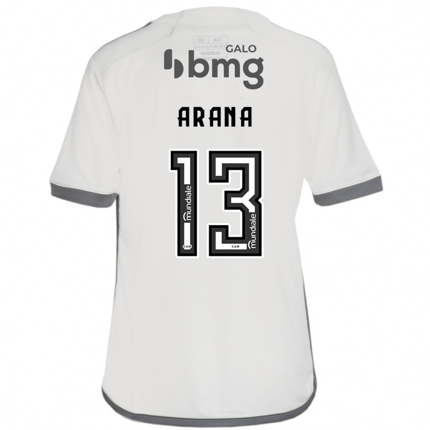 Gyermek Labdarúgás Guilherme Arana #13 Törtfehér Idegenbeli Jersey 2024/25 Mez Póló Ing