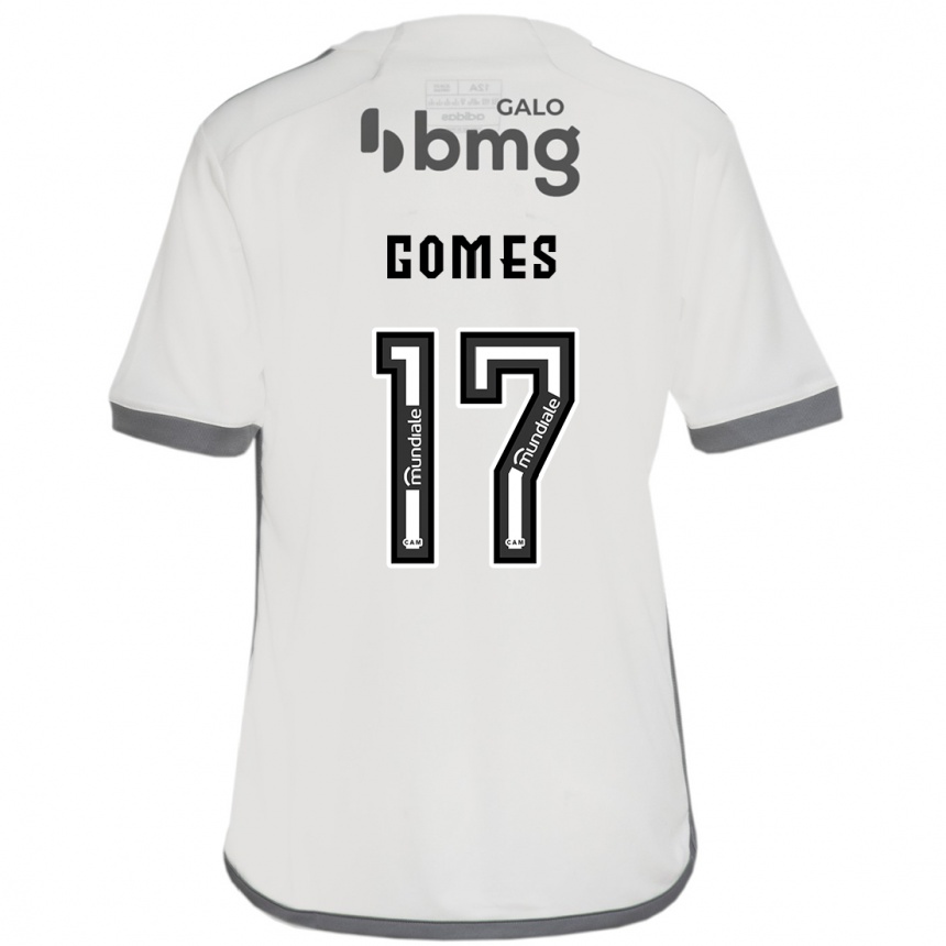 Gyermek Labdarúgás Igor Gomes #17 Törtfehér Idegenbeli Jersey 2024/25 Mez Póló Ing