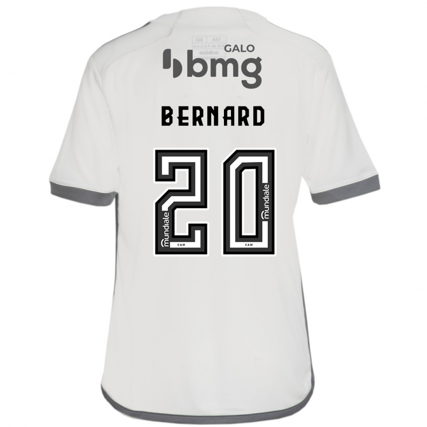 Gyermek Labdarúgás Bernard #20 Törtfehér Idegenbeli Jersey 2024/25 Mez Póló Ing