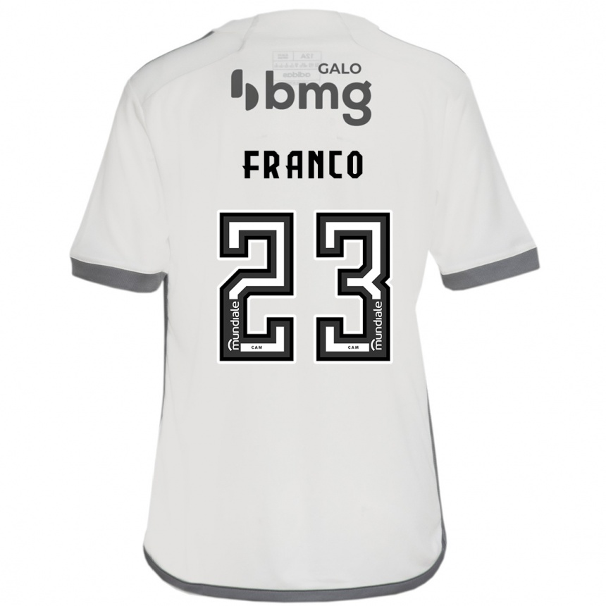 Gyermek Labdarúgás Alan Franco #23 Törtfehér Idegenbeli Jersey 2024/25 Mez Póló Ing