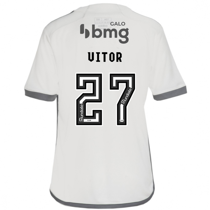 Gyermek Labdarúgás Paulo Vitor #27 Törtfehér Idegenbeli Jersey 2024/25 Mez Póló Ing