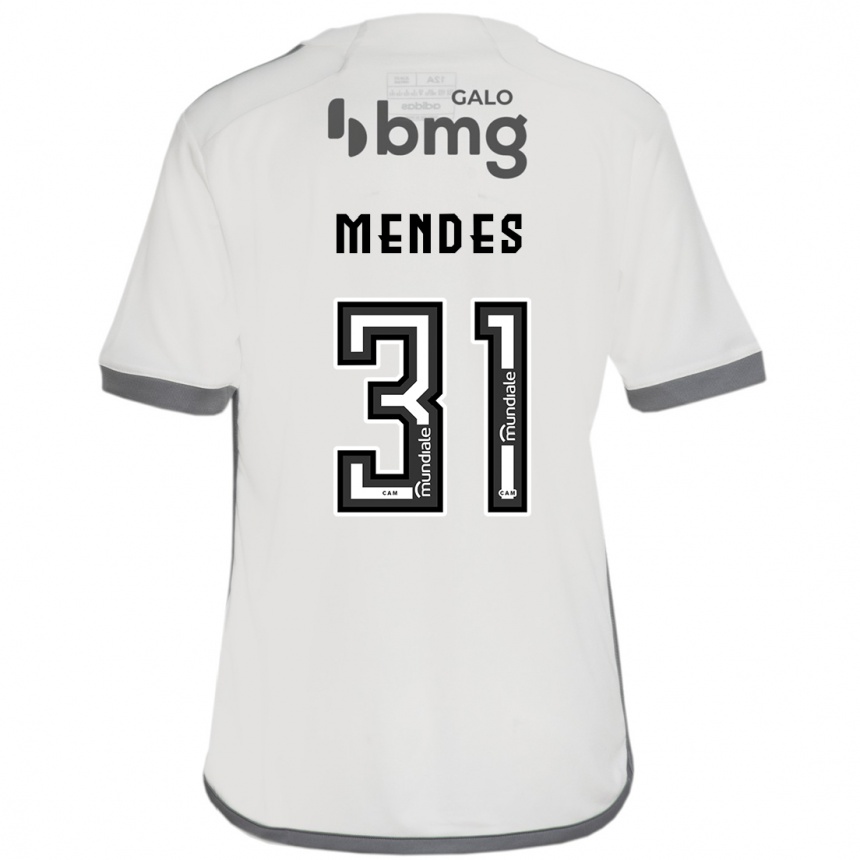 Gyermek Labdarúgás Matheus Mendes #31 Törtfehér Idegenbeli Jersey 2024/25 Mez Póló Ing