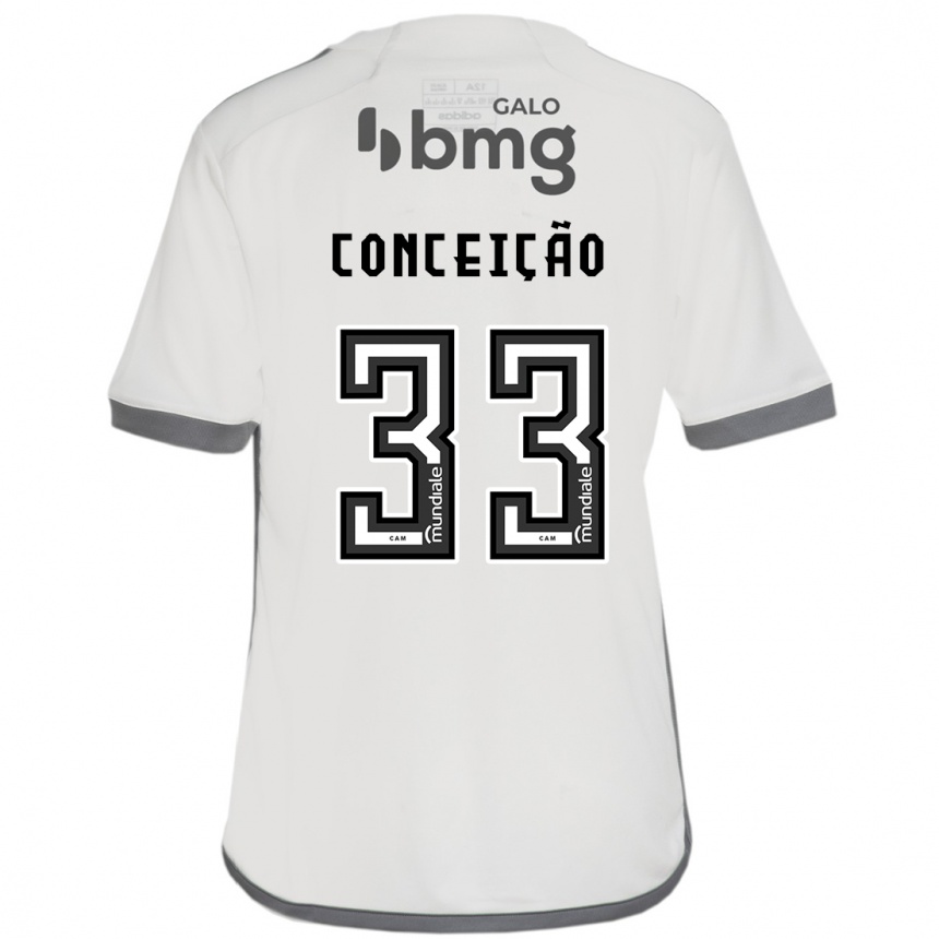 Gyermek Labdarúgás Robert Conceição #33 Törtfehér Idegenbeli Jersey 2024/25 Mez Póló Ing