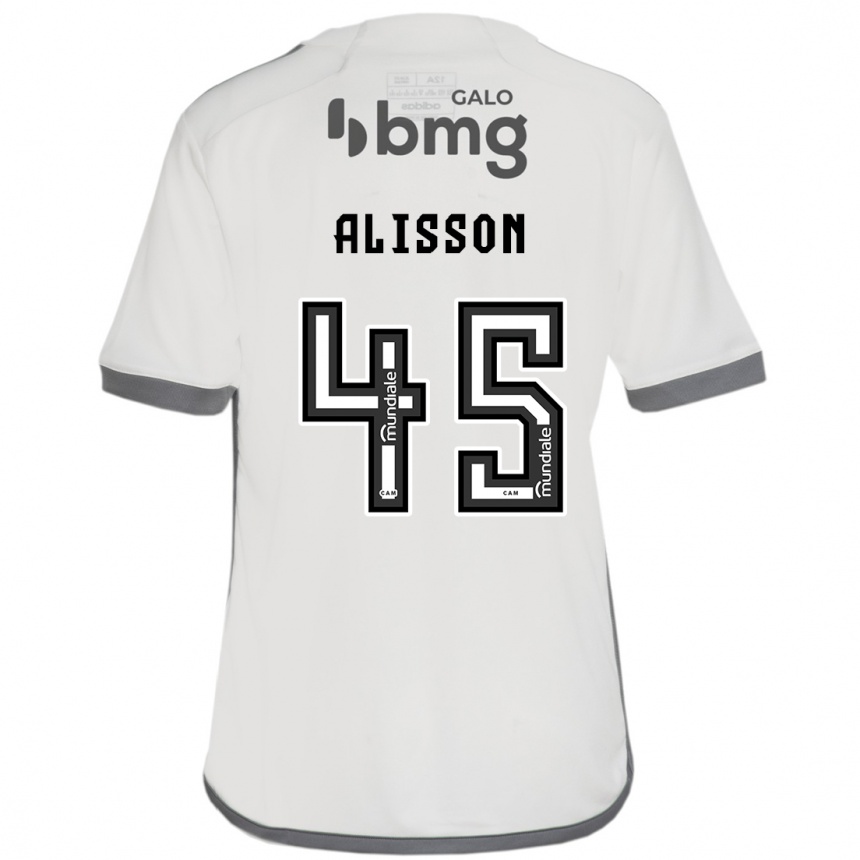 Gyermek Labdarúgás Alisson #45 Törtfehér Idegenbeli Jersey 2024/25 Mez Póló Ing