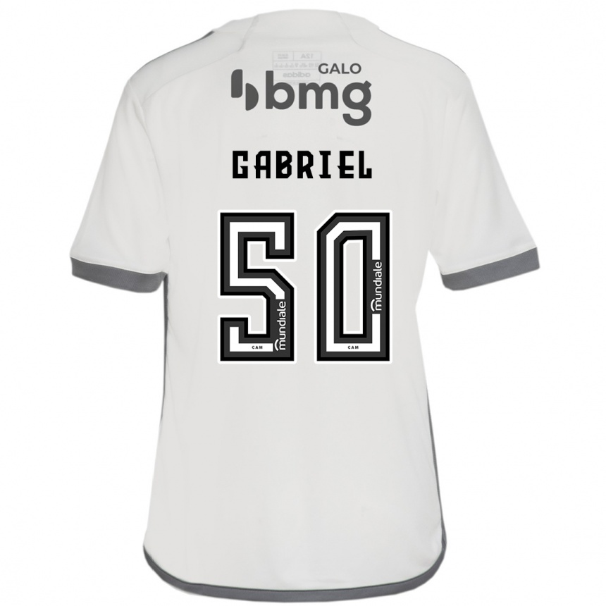 Gyermek Labdarúgás Vitor Gabriel #50 Törtfehér Idegenbeli Jersey 2024/25 Mez Póló Ing