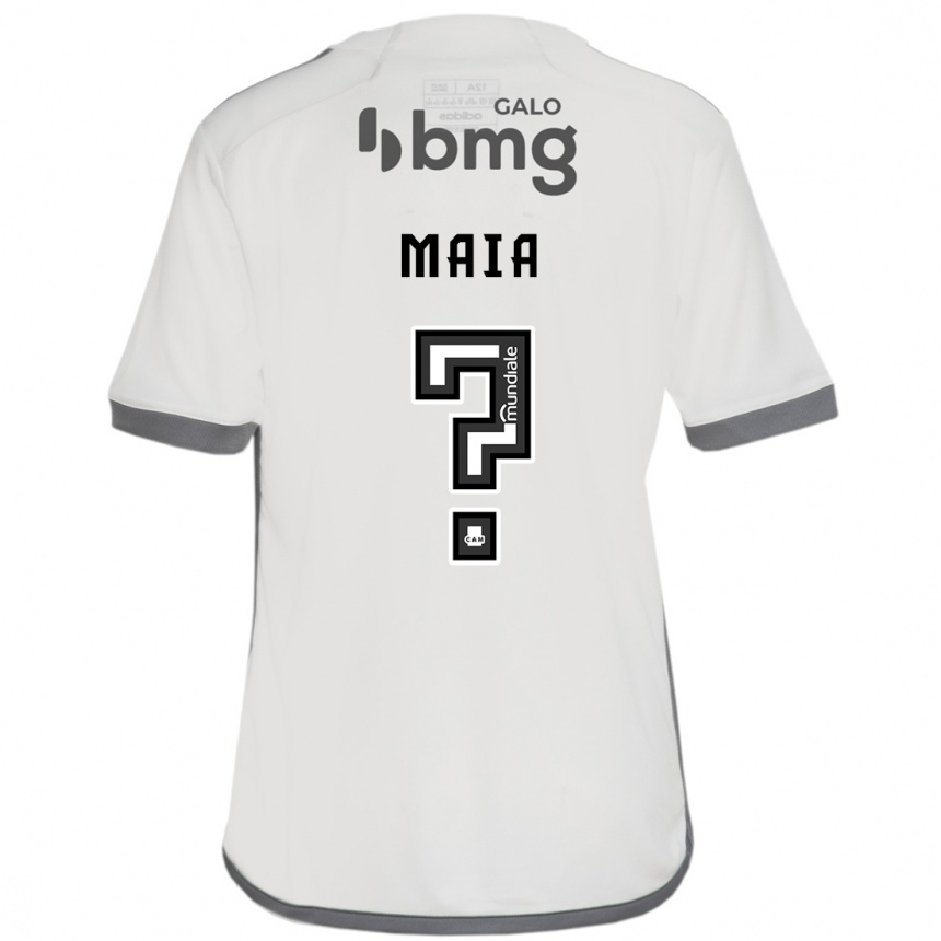 Gyermek Labdarúgás Caio Maia #0 Törtfehér Idegenbeli Jersey 2024/25 Mez Póló Ing