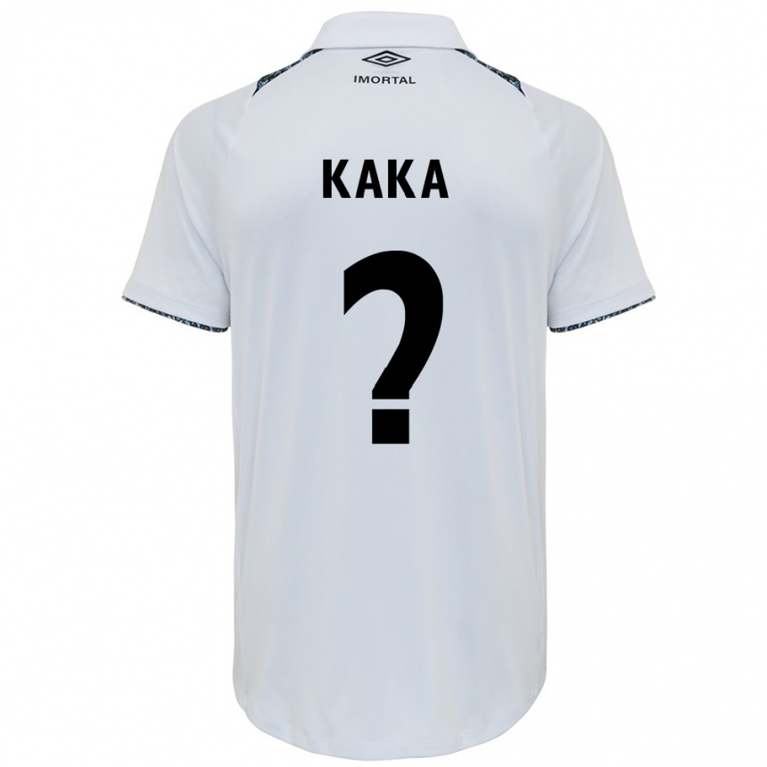 Gyermek Labdarúgás Kaká #0 Fehér Kék Idegenbeli Jersey 2024/25 Mez Póló Ing