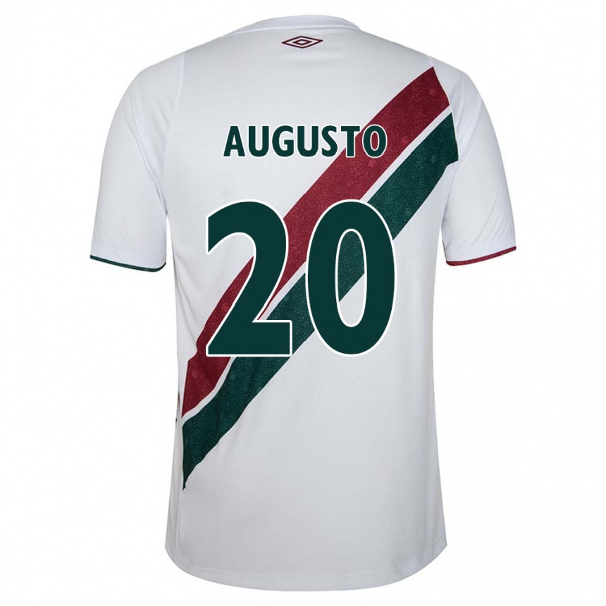 Gyermek Labdarúgás Renato Augusto #20 Fehér Zöld Barna Idegenbeli Jersey 2024/25 Mez Póló Ing