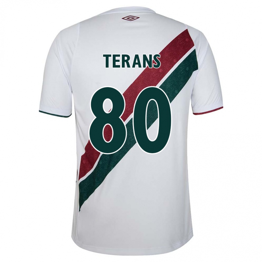 Gyermek Labdarúgás David Terans #80 Fehér Zöld Barna Idegenbeli Jersey 2024/25 Mez Póló Ing