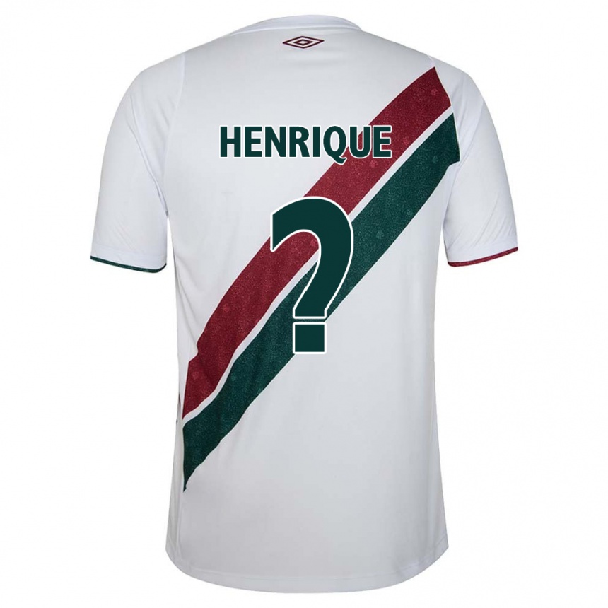 Gyermek Labdarúgás Henrique #0 Fehér Zöld Barna Idegenbeli Jersey 2024/25 Mez Póló Ing